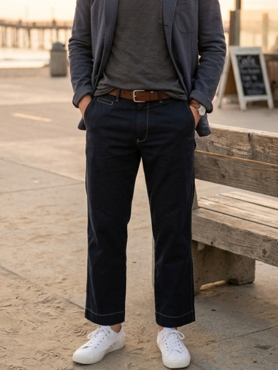 James Perse Other - James Perse Standard Men’s  Contrast Stitch Chino Pants - Size 33 Crop